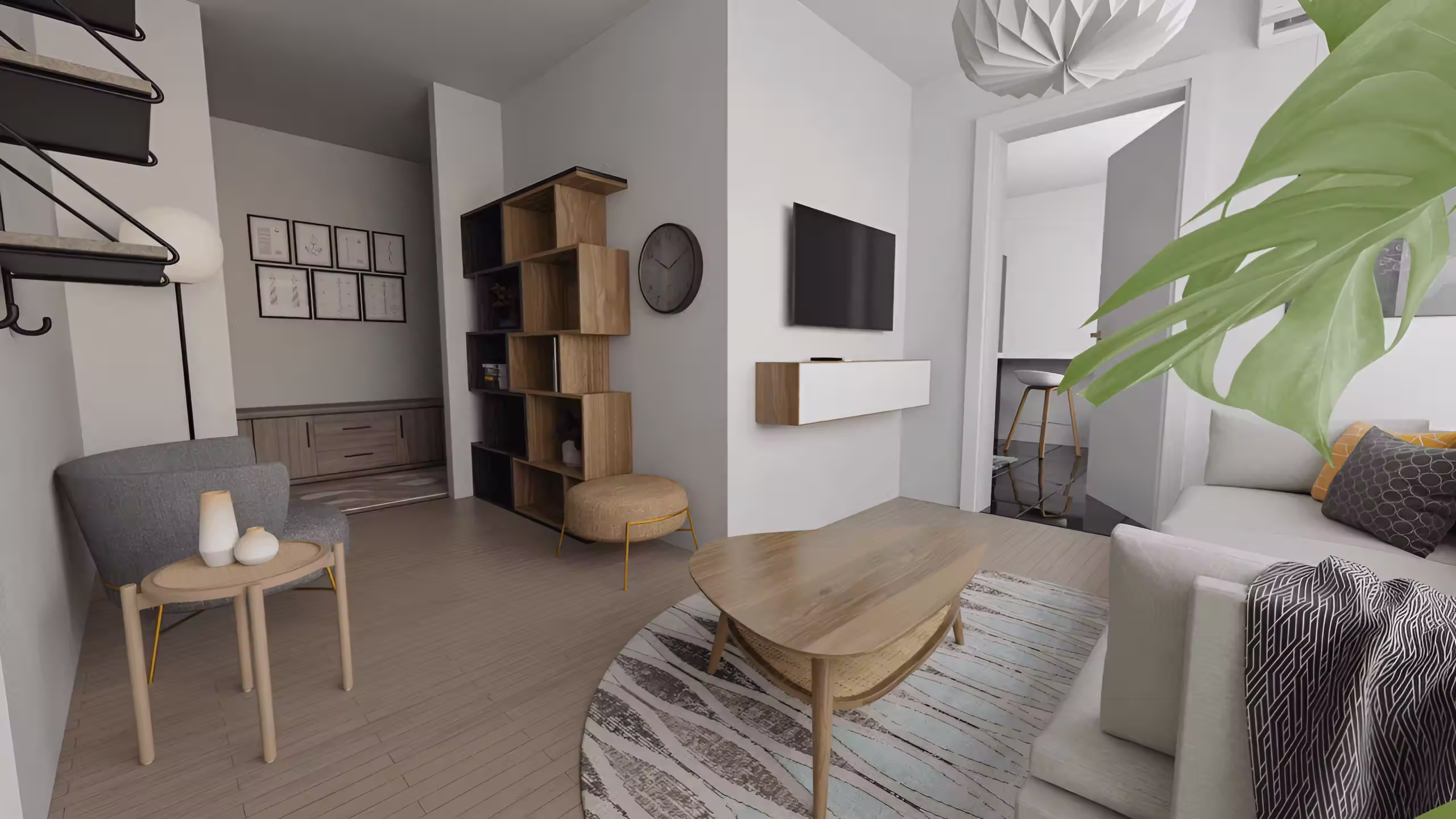 3D interior visualization rendered in Blender by Valentino Ivanovski, view 5