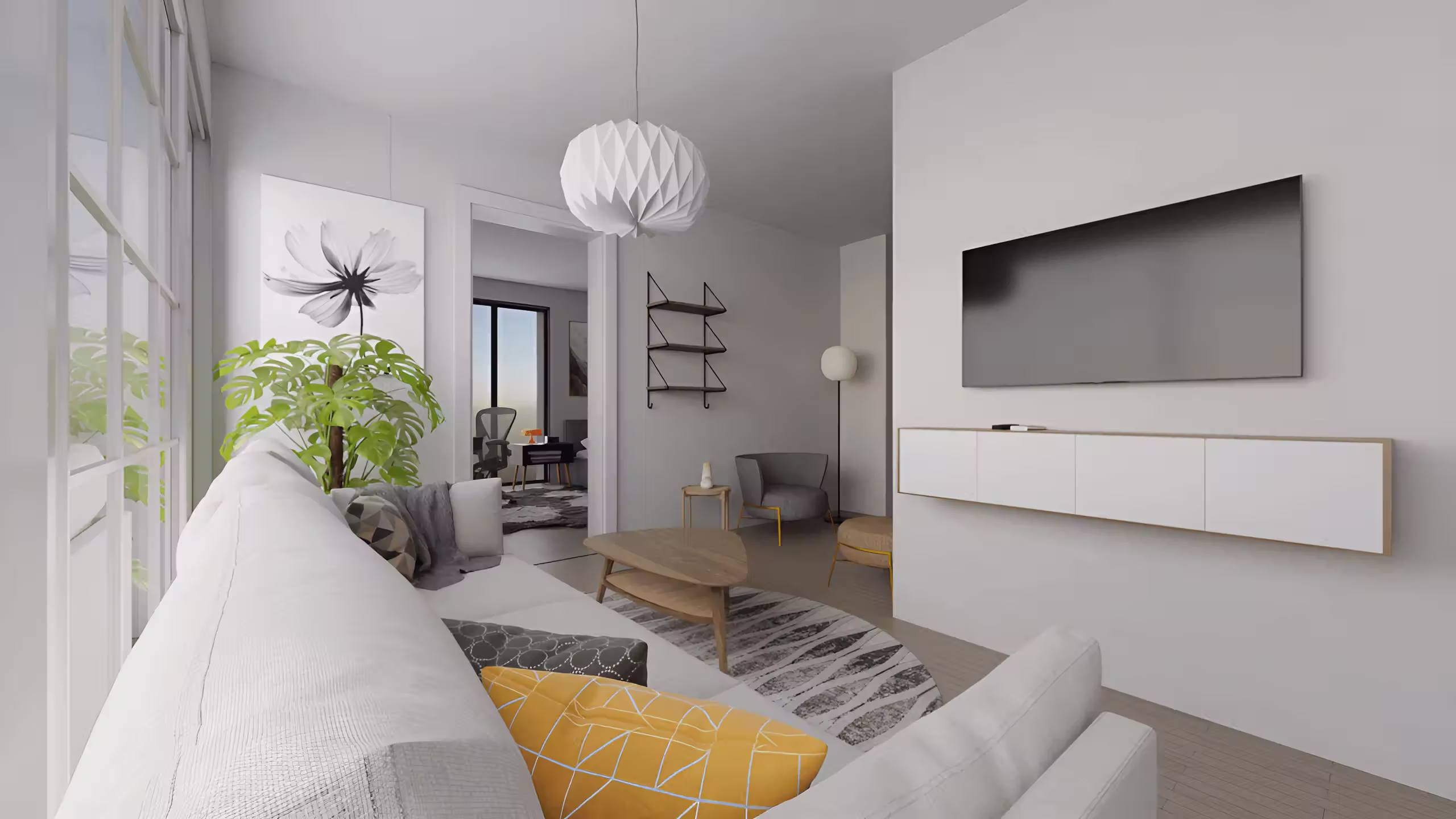 3D interior visualization rendered in Blender by Valentino Ivanovski, view 6
